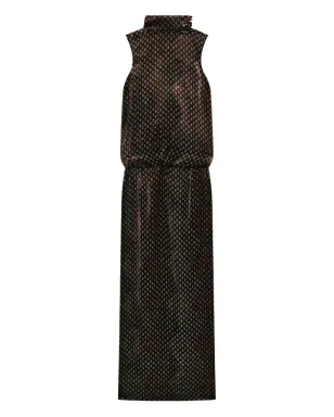 DRIES VAN NOTEN プリント ハイネック ドレス - サムネイル1