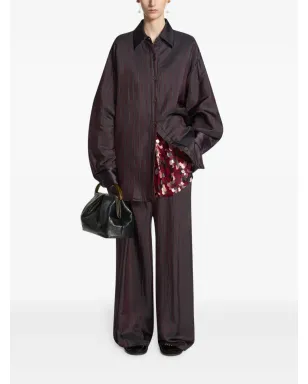 DRIES VAN NOTEN プリーテッドレザートートバッグ - サムネイル2