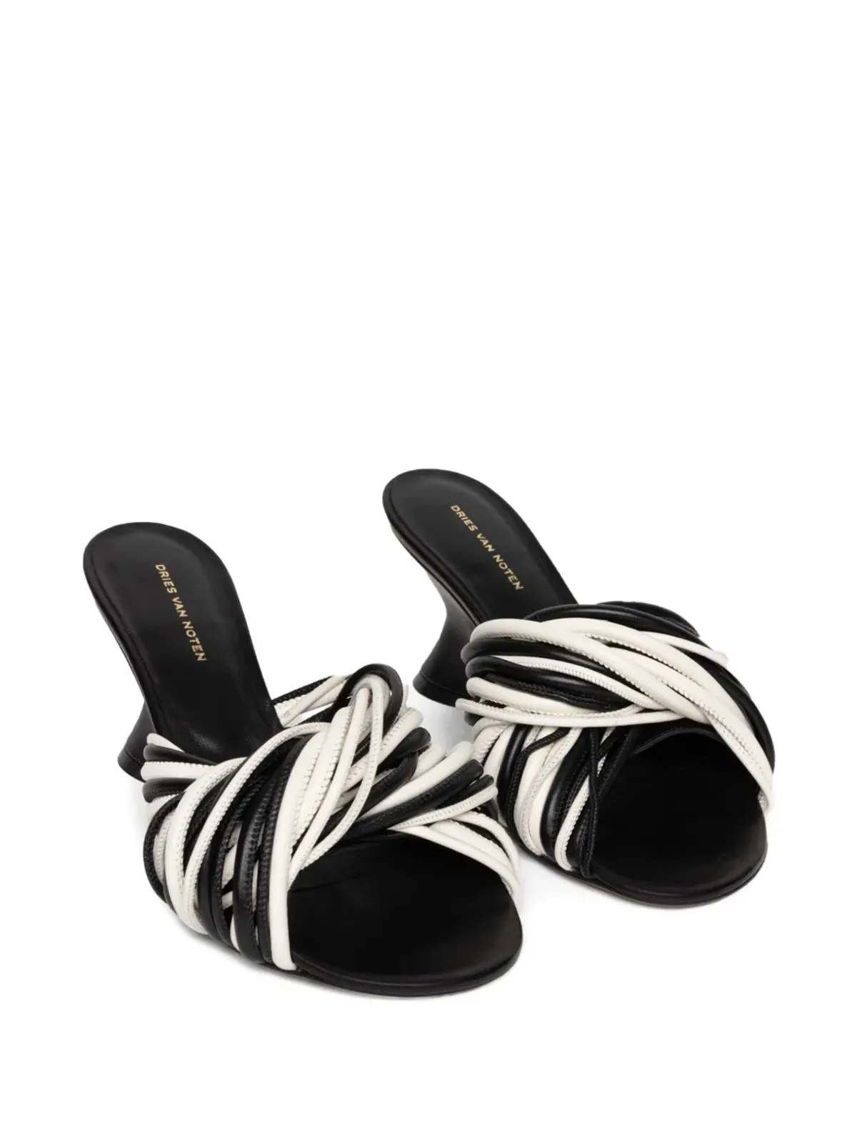 DRIES VAN NOTEN オープントゥ レザーサンダル - 画像2