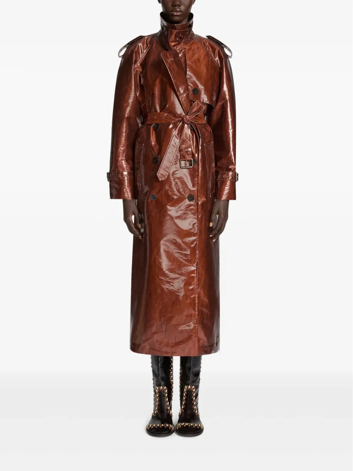 DRIES VAN NOTEN 撥水トレンチコート - 画像2