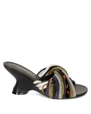 DRIES VAN NOTEN オープントゥレザーミュール ブラック - サムネイル1