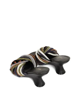 DRIES VAN NOTEN オープントゥレザーミュール ブラック - サムネイル3