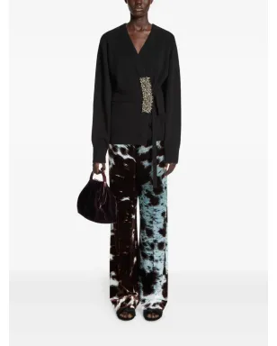 DRIES VAN NOTEN ポニーヘアの彫刻ヒール サンダル - サムネイル5