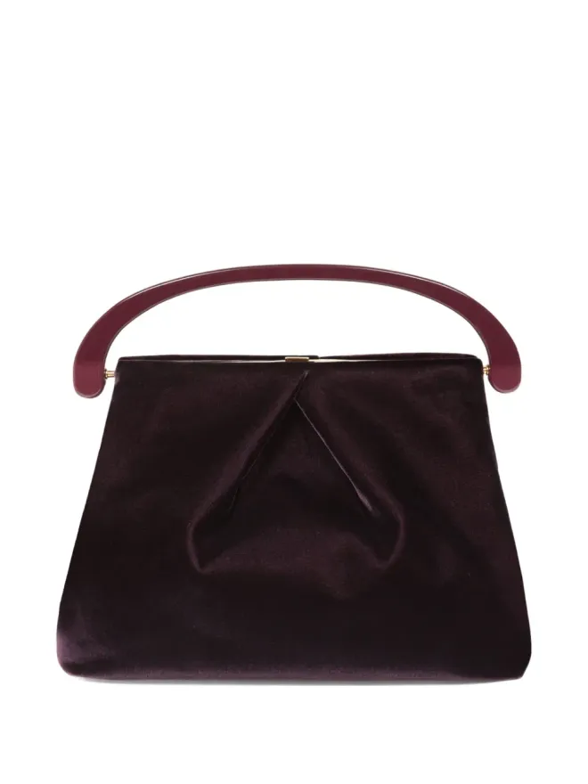 Dries Van Noten DRIES VAN NOTEN プリーツベルベット・トップハンドルバッグの商品画像