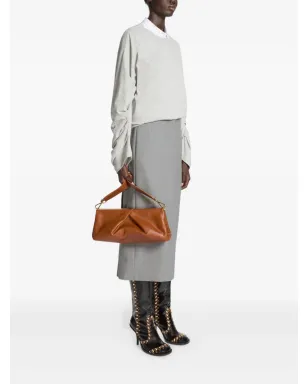 DRIES VAN NOTEN プリーツディテール レザー クラッチバッグ - サムネイル2