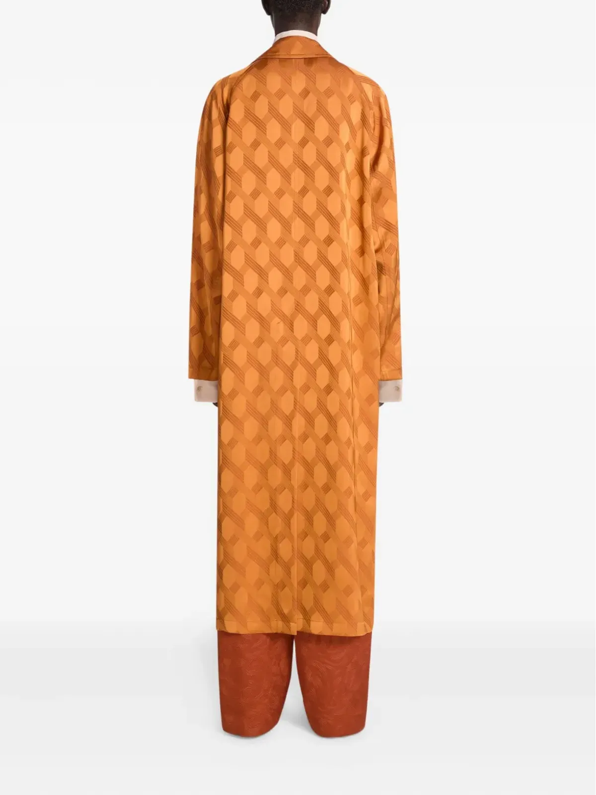 DRIES VAN NOTEN パターンジャカードコート - 画像4