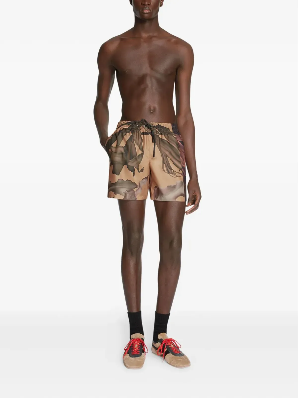 DRIES VAN NOTEN 花柄プリントのスイムショーツ - イエロー - 画像2