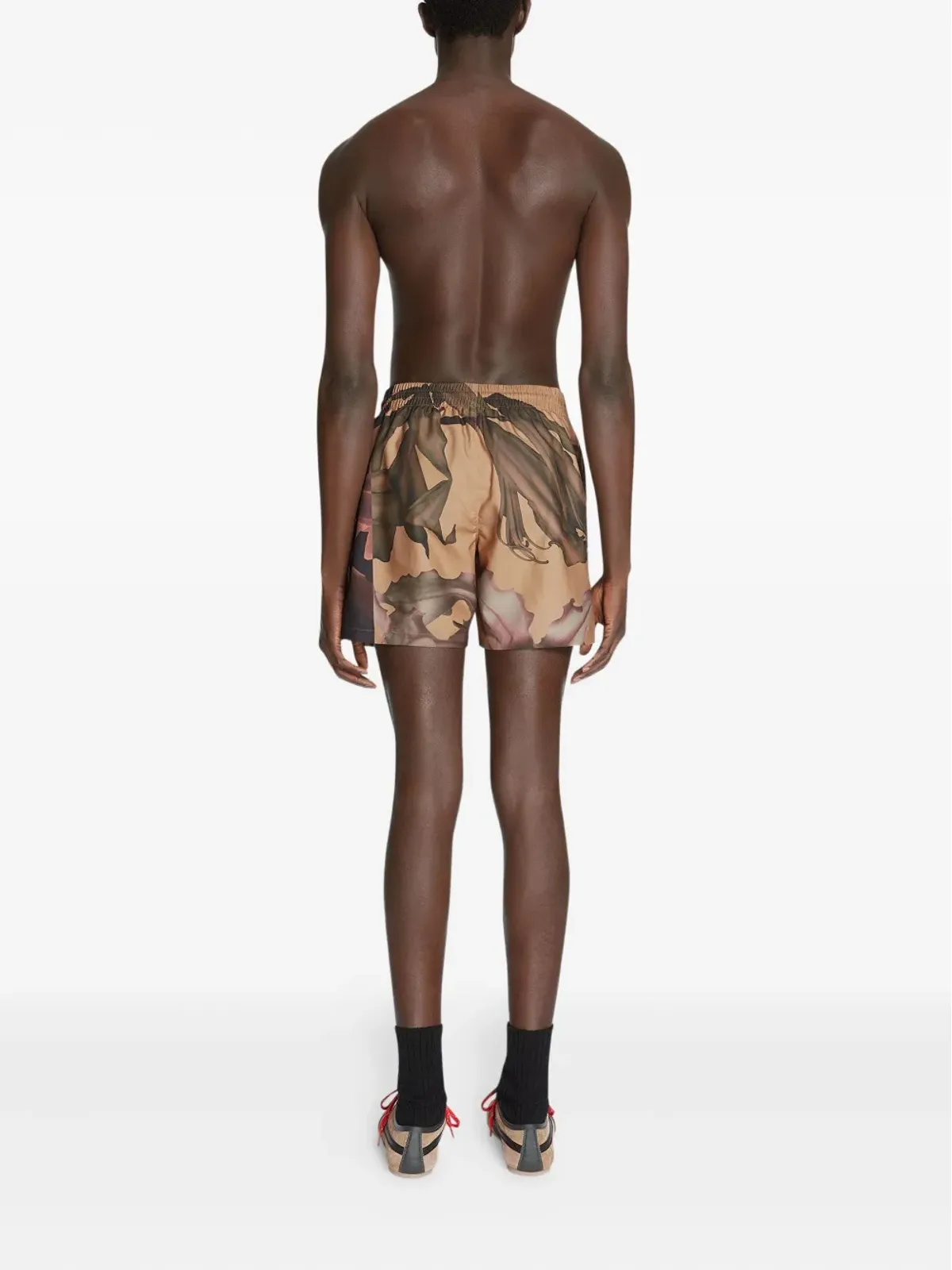 DRIES VAN NOTEN 花柄プリントのスイムショーツ - イエロー - 画像4