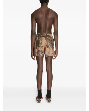 DRIES VAN NOTEN 花柄プリントのスイムショーツ - イエロー - サムネイル4