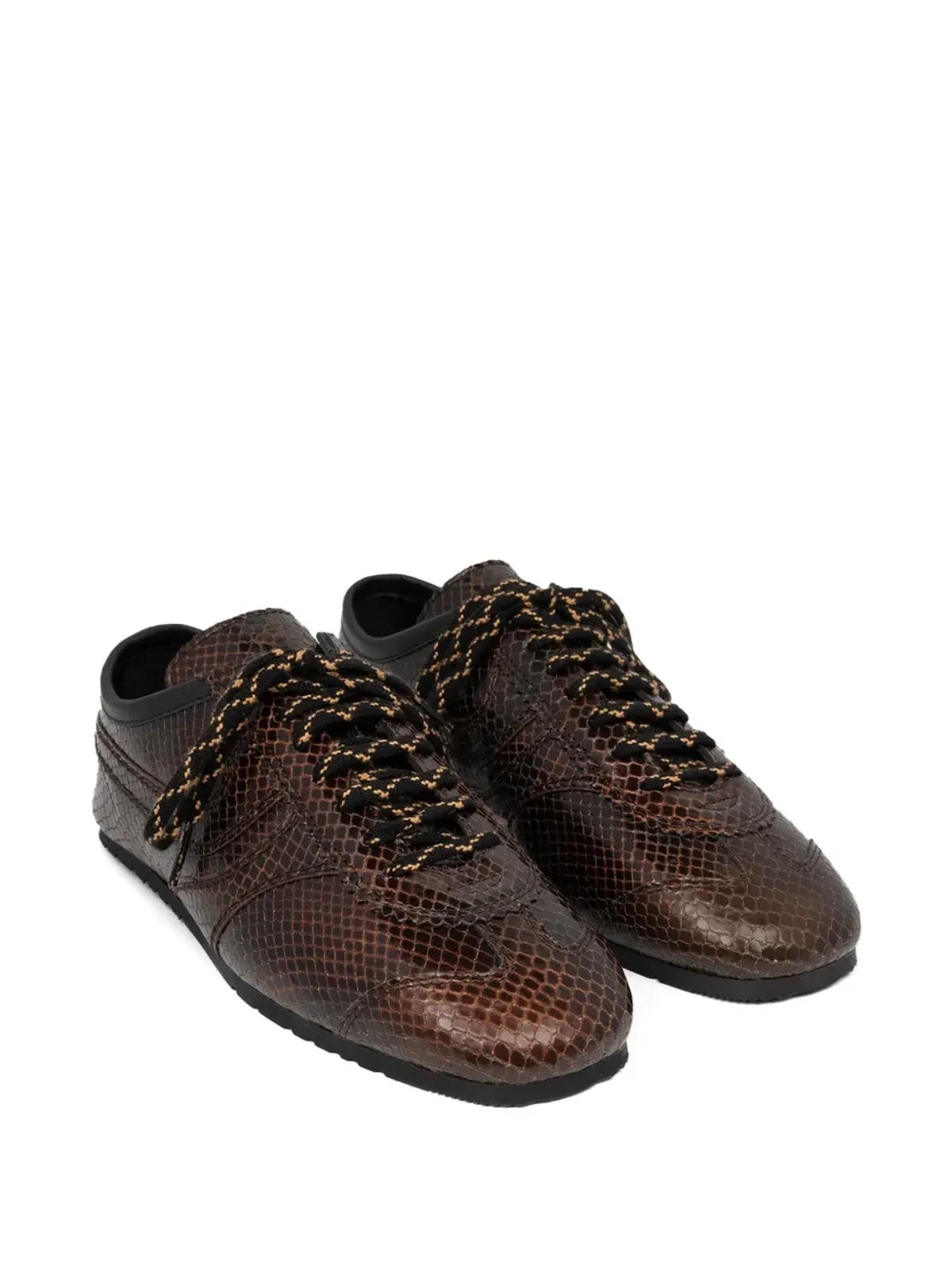 DRIES VAN NOTEN 蛇皮風レザーのスニーカー - 画像2