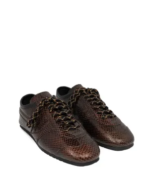 DRIES VAN NOTEN 蛇皮風レザーのスニーカー - サムネイル2