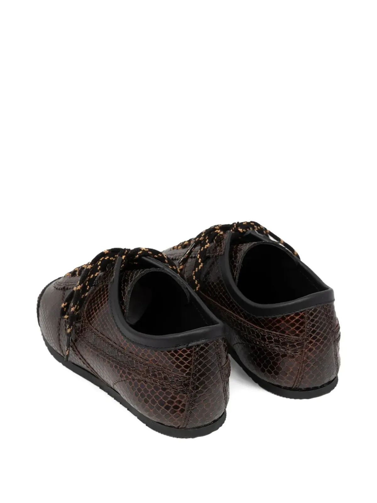 DRIES VAN NOTEN 蛇皮風レザーのスニーカー - 画像3