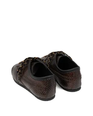 DRIES VAN NOTEN 蛇皮風レザーのスニーカー - サムネイル3