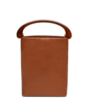 DRIES VAN NOTEN レザー トップハンドル ミニバッグ - ブラウン - サムネイル1