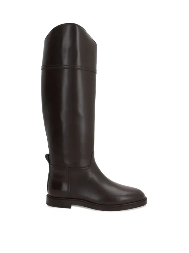 Brunello Cucinelli Brunello Cucinelli サイドジップ付きカーフレザー ブーツの商品画像