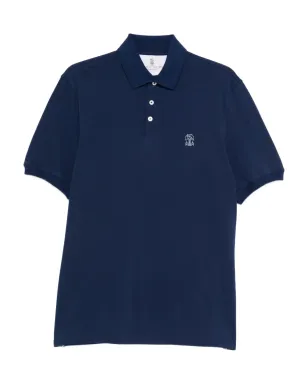 Brunello Cucinelli 刺繍入りコットンポロシャツ - サムネイル1