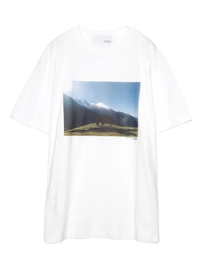Yoshiokubo Yoshiokubo 風景プリントTシャツ - Whiteの商品画像