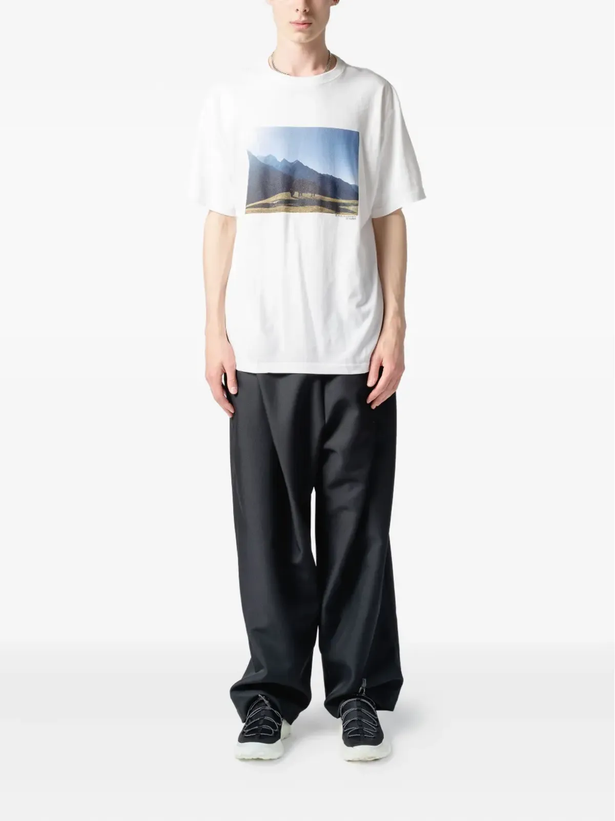 Yoshiokubo 風景プリントTシャツ - White - 画像2