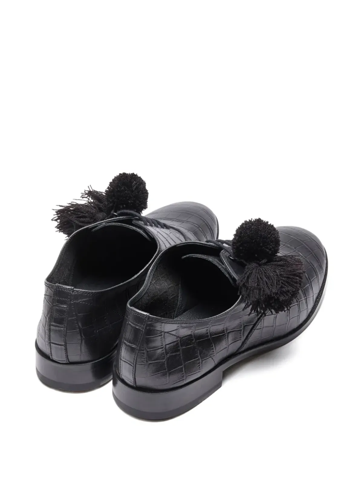 Suicoke クロコダイル型押し タッセル スニーカー - 画像3