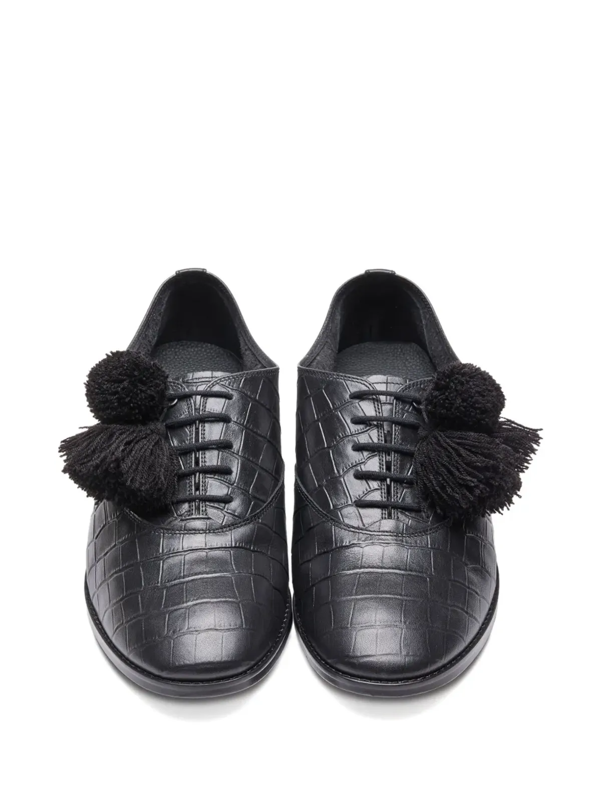 Suicoke クロコダイル型押し タッセル スニーカー - 画像4