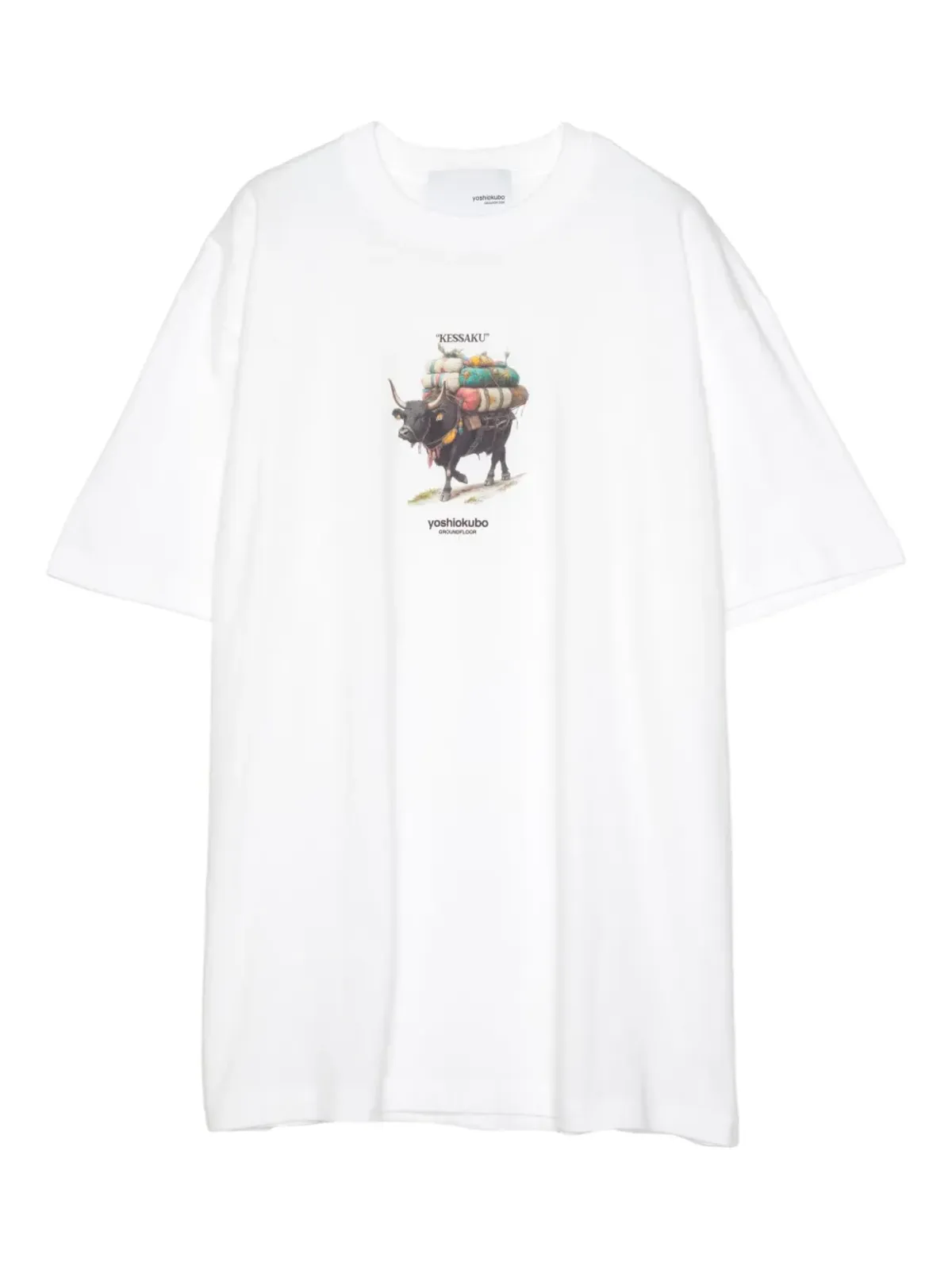 Yoshiokubo ヤクコットンTシャツ - White - 画像1