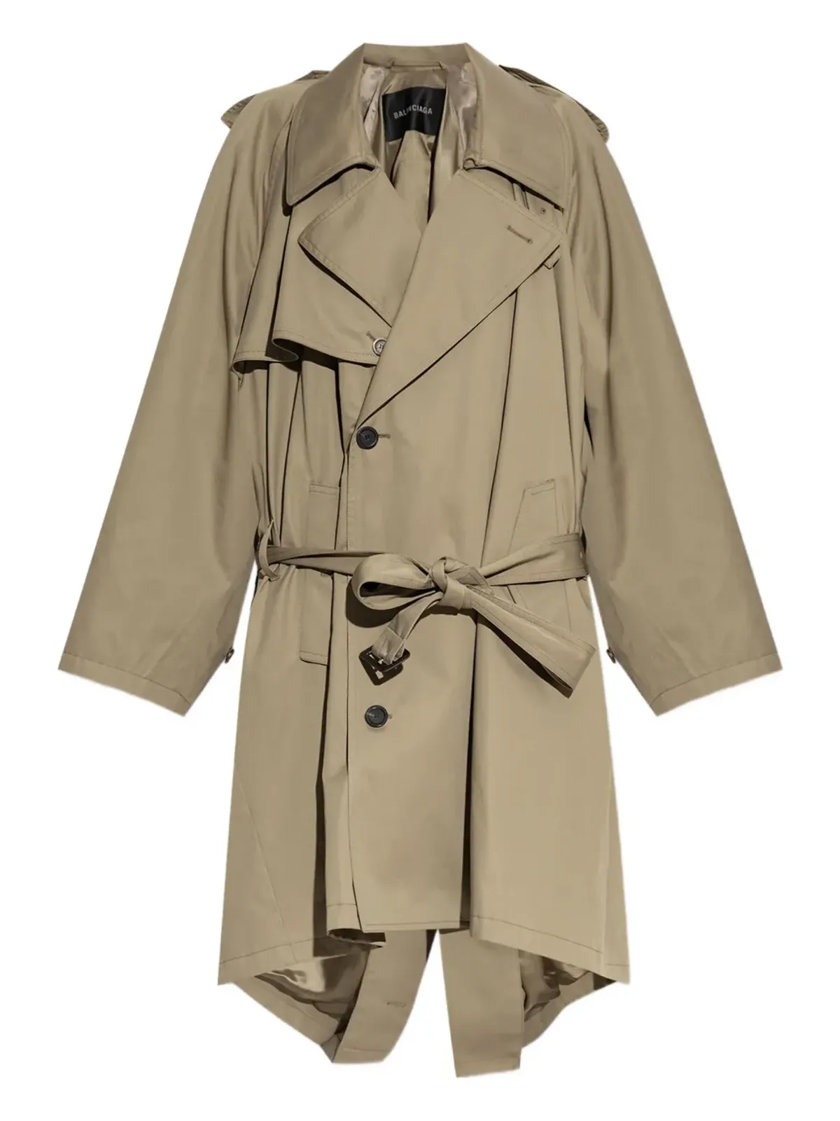 Balenciaga ベルテッド・シングルブレスト・トレンチコート - 画像1
