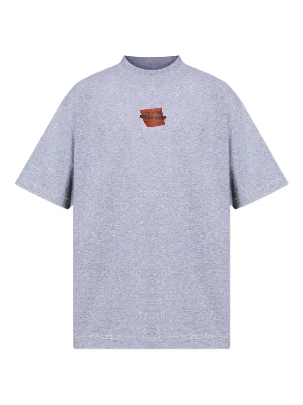 Balenciaga テープ付きロゴプリント コットン Tシャツ - 画像1