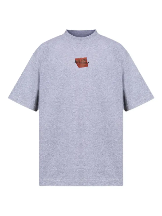 Balenciaga Balenciaga テープ付きロゴプリント コットン Tシャツの商品画像