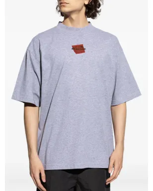 Balenciaga テープ付きロゴプリント コットン Tシャツ - サムネイル3