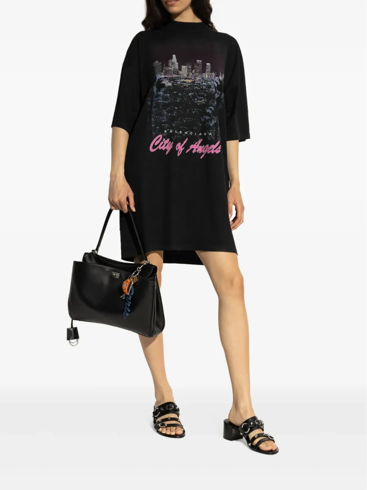 Balenciaga レザー ヒールサンダル - 画像5