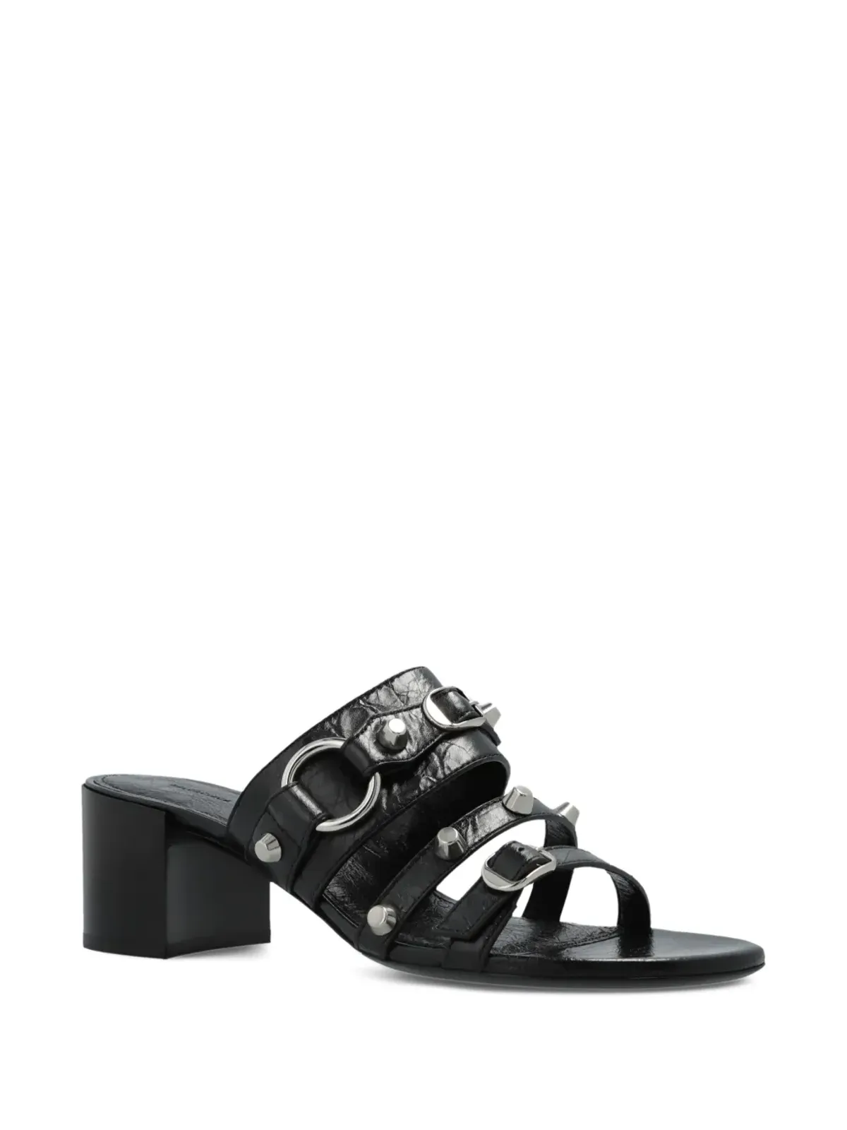Balenciaga レザー ヒールサンダル - 画像2