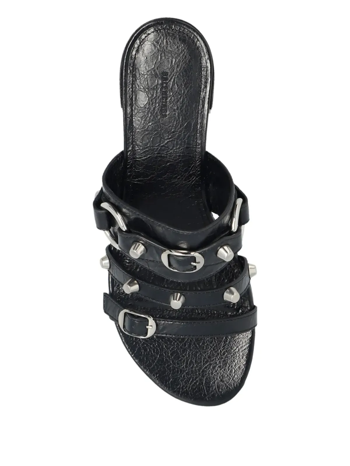 Balenciaga レザー ヒールサンダル - 画像4