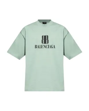 Balenciaga ナノBBロゴプリントTシャツ - サムネイル1