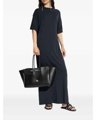 Balenciaga ショートスリーブ マキシドレス - ブラック - サムネイル2