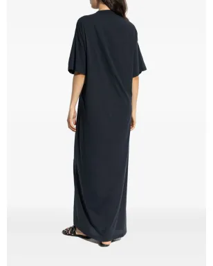 Balenciaga ショートスリーブ マキシドレス - ブラック - サムネイル4