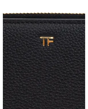 TOM FORD ジップアラウンド レザー ウォレット - ブラック - サムネイル5