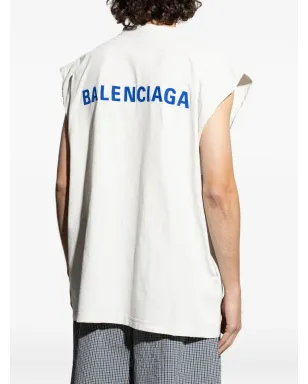 Balenciaga ロゴ刺繍ベスト - サムネイル4