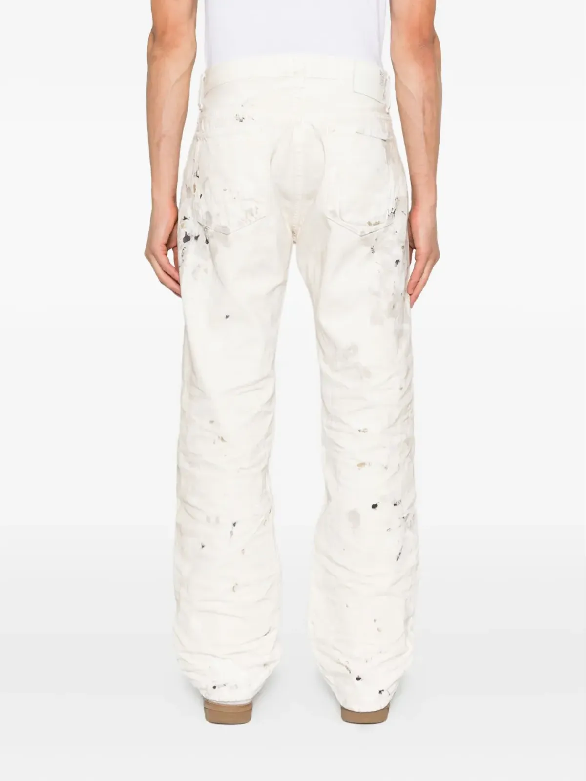 Mastercraft Union paint-splatter jeans - Neutrals - 画像4