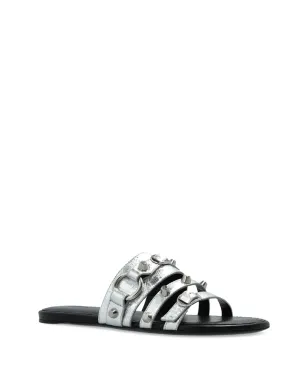 Balenciaga バックルディテールスライド - シルバー - サムネイル2