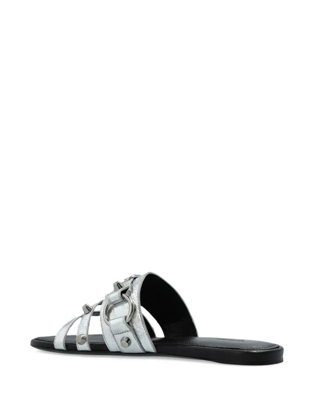 Balenciaga バックルディテールスライド - シルバー - 画像3