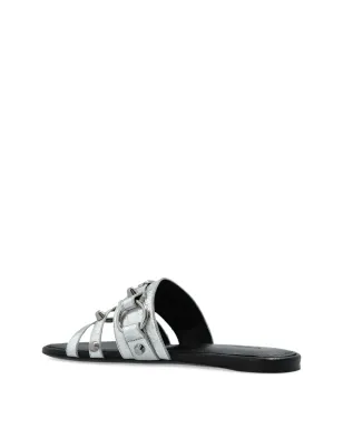 Balenciaga バックルディテールスライド - シルバー - サムネイル3