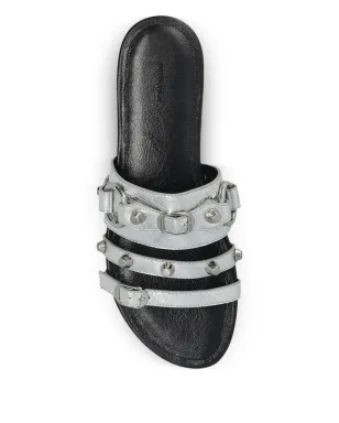 Balenciaga バックルディテールスライド - シルバー - サムネイル4