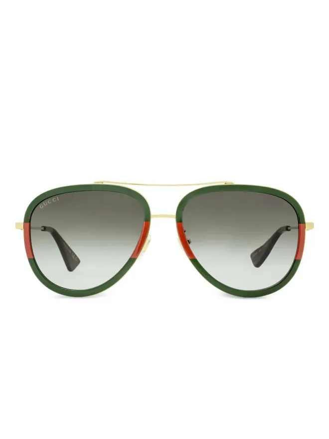 Gucci Eyewear Gucci Eyewear GG0062S sunglasses - Greenの商品画像