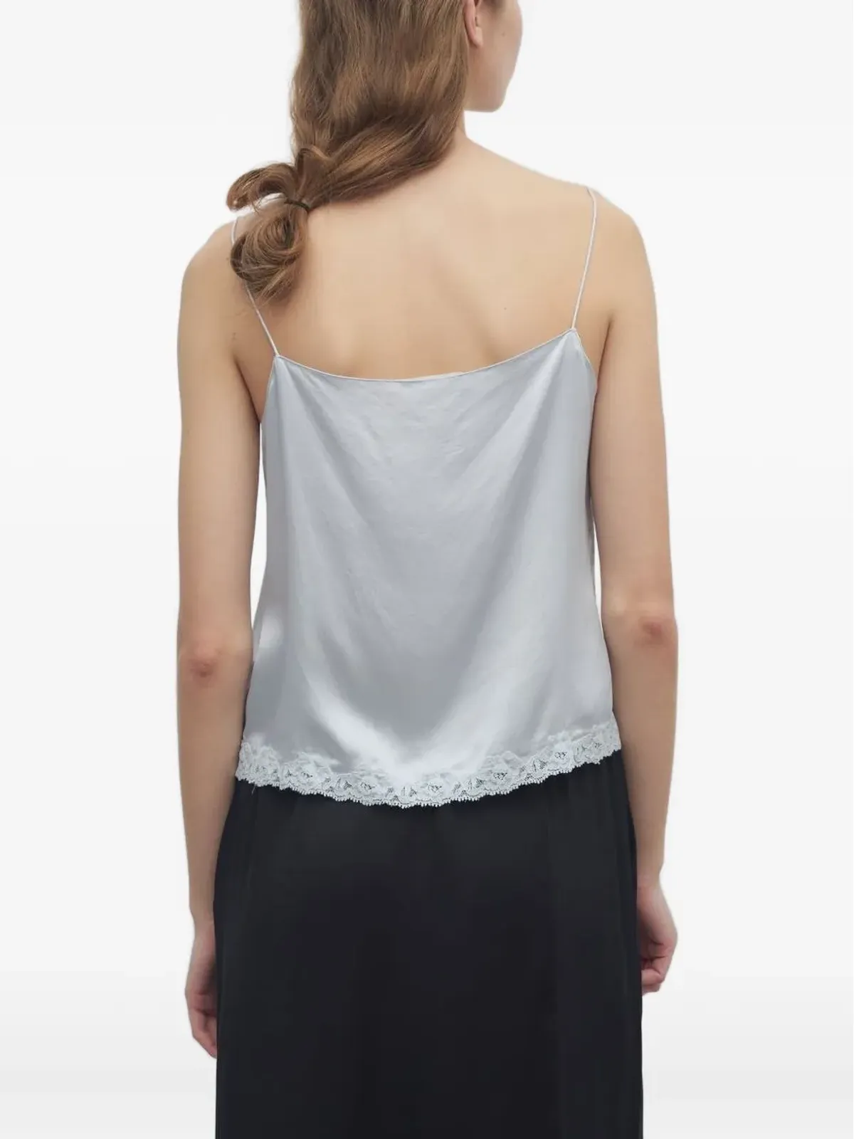 The Row Kilari lace-trimmed silk top - 画像2