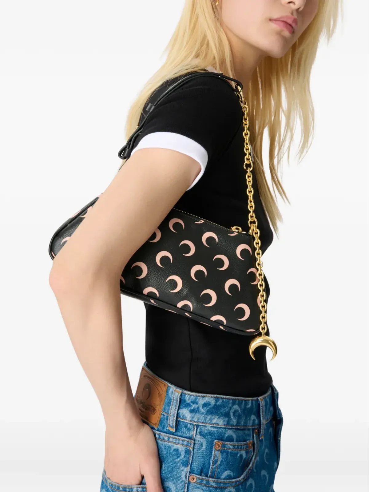 Marine Serre キャンバス クラッチバッグ - 画像2