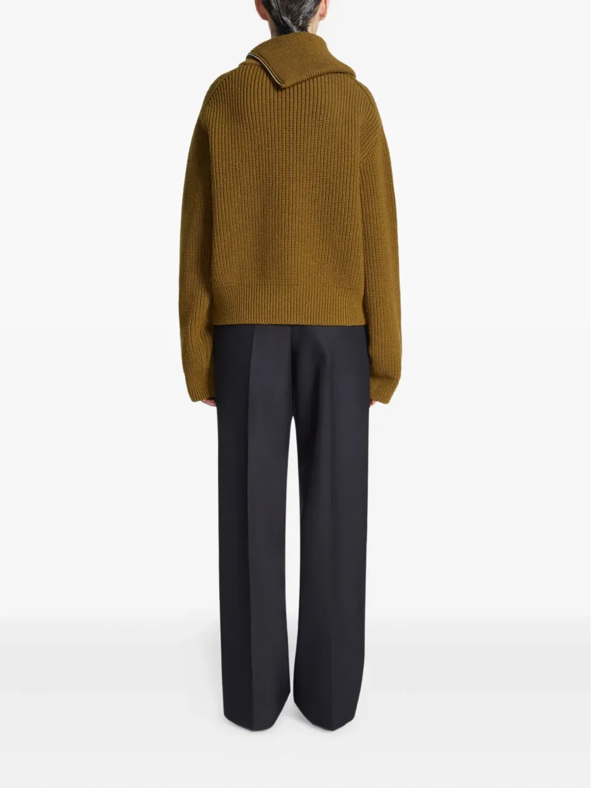 DRIES VAN NOTEN プリーツ入りウールパンツ - 画像4