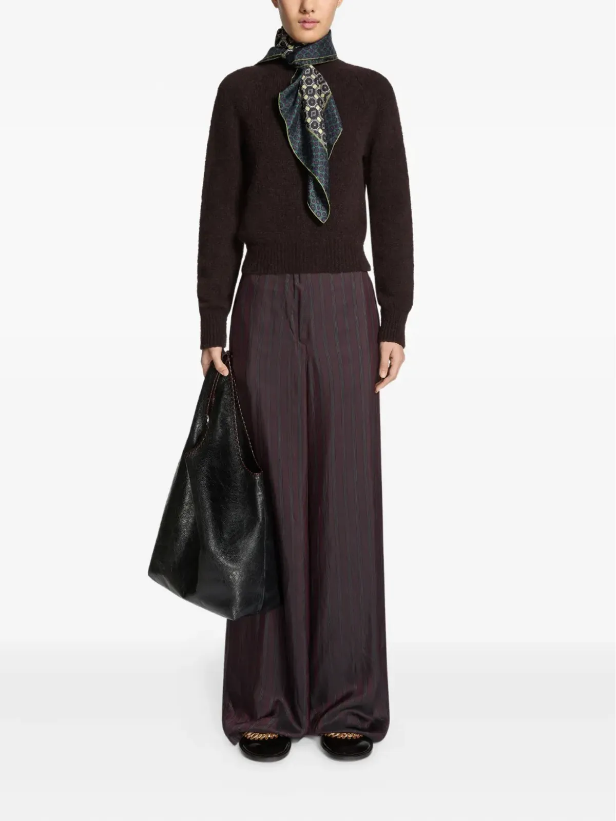 DRIES VAN NOTEN ピンストライプパンツ - 画像2