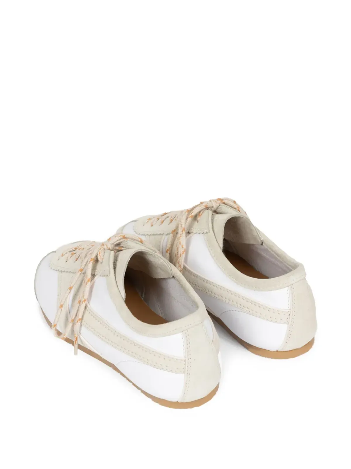 DRIES VAN NOTEN スエードパネルドスニーカー - ホワイト - 画像3