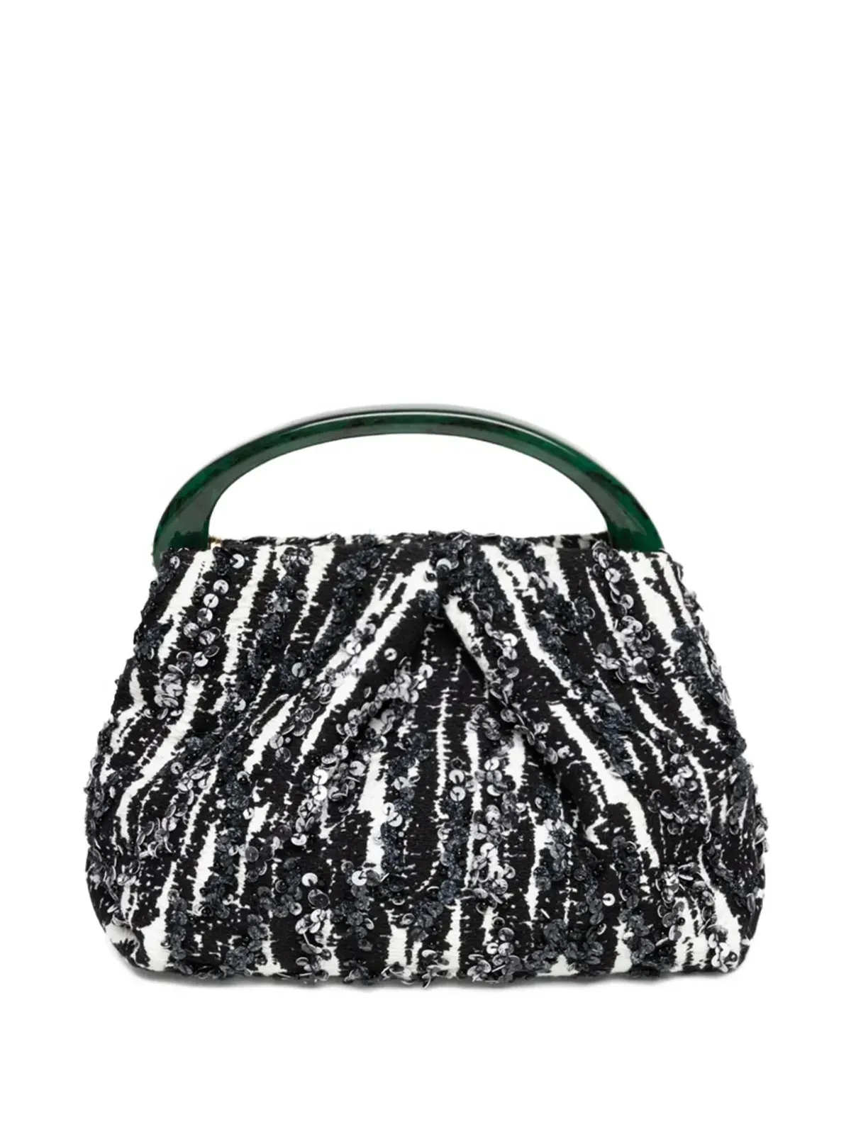 DRIES VAN NOTEN プリーツ スパンコール バッグ - 画像4