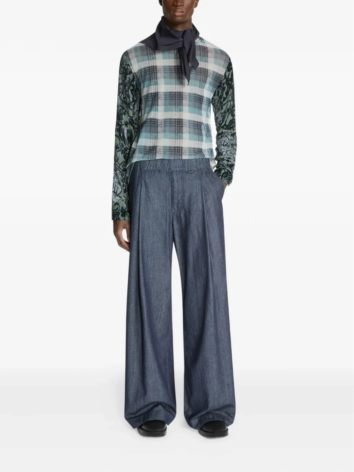 DRIES VAN NOTEN ワイドレッグパンツ - 画像2